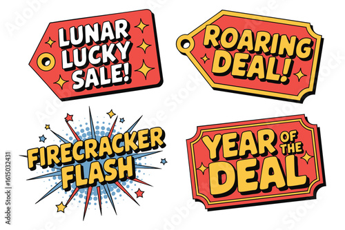 Lunar New Year Sale Tags