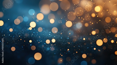 light bokeh blue gold