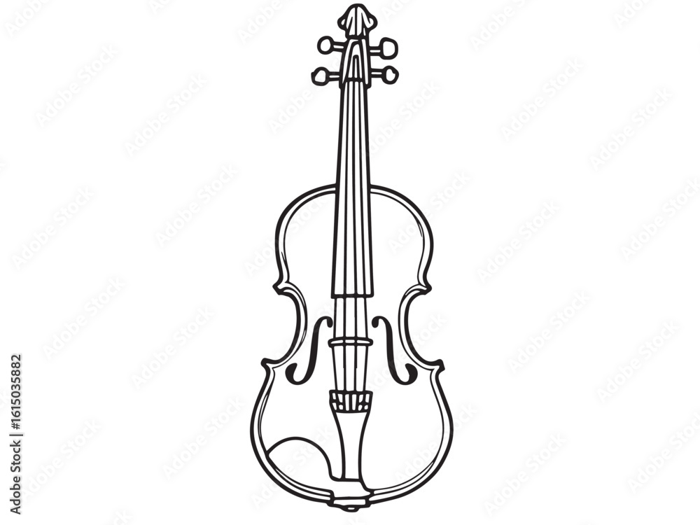 Fototapeta premium Instrument vector art in clean black and white style