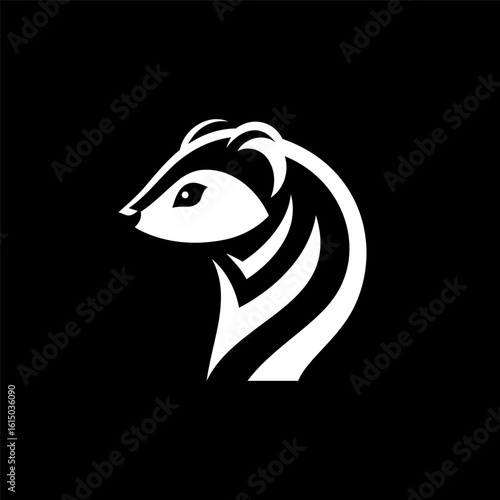 Illustrated Weasel Logo for Identity