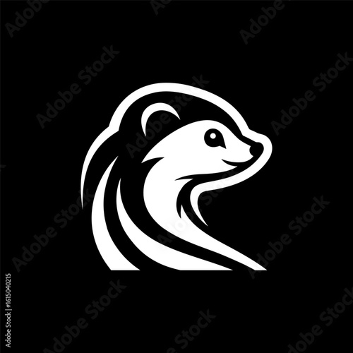 Clean Form Weasel Logo Design