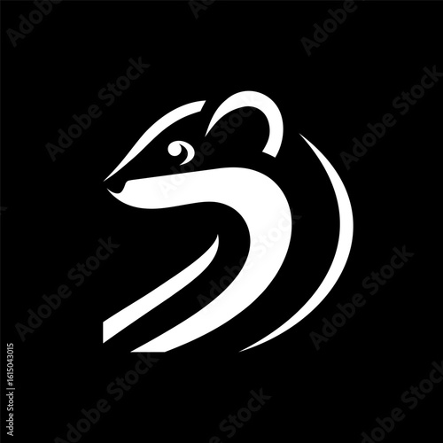 Inked Weasel Emblem in Black