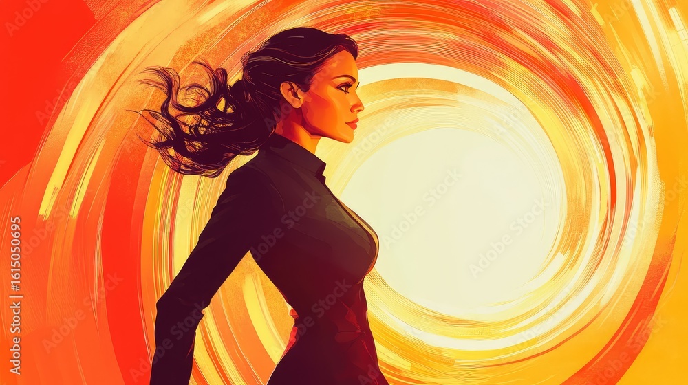 pressure spiraling businesswoman pressure spiraling businesswoman