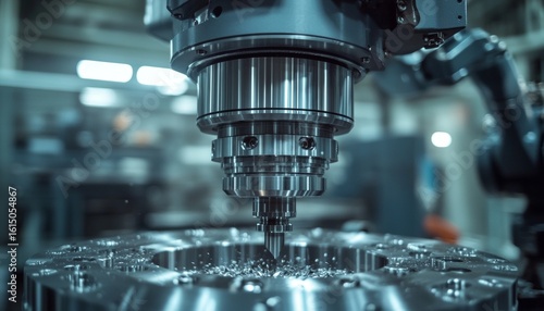 Advanced High Precision CNC Milling Process of Titanium Components in a Modern Engineering Workshop