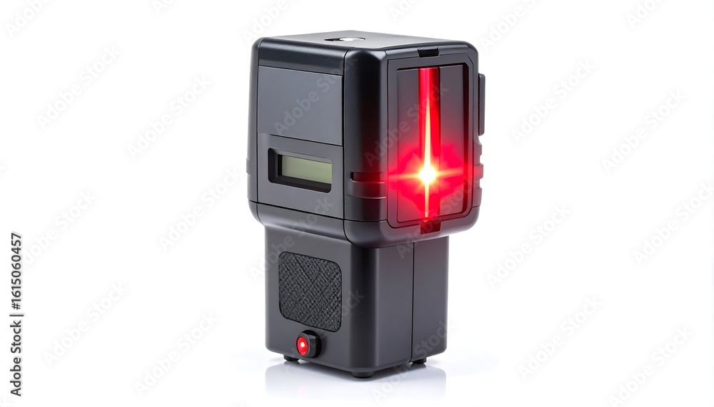 Naklejka premium Black laser measuring device