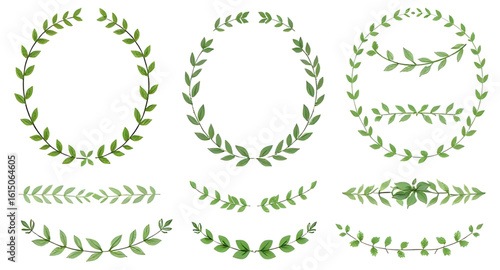 green laurel wreath