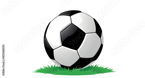 Black and white soccer ball, Classic football, Sport ball vector, Isolated soccer ball, Soccer ball on white, Football equipment, Ball for soccer, Soccer sports gear, White background football, Soccer