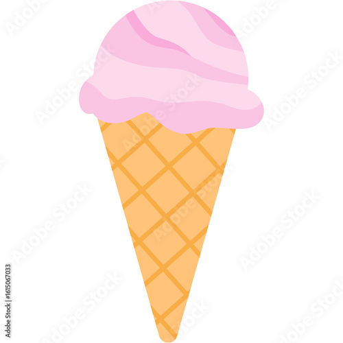 Cone Ice Cream Illustration