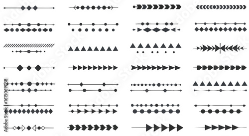 Vector Text Dividers Set Graphic Elements