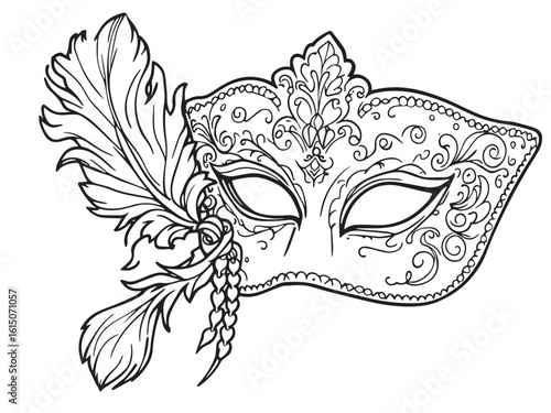mask clear vision simple line art