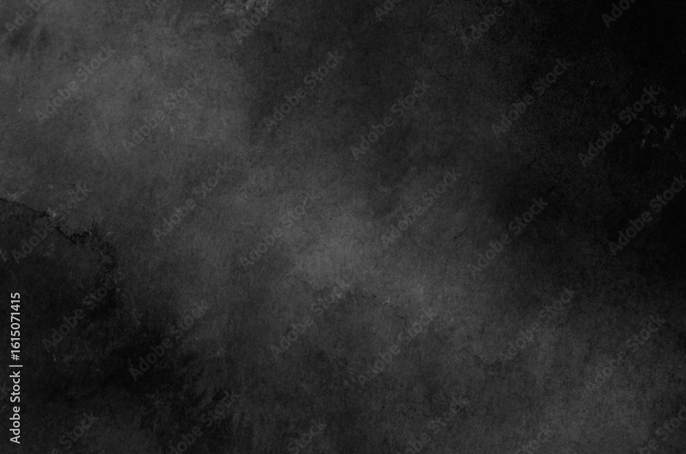 Fototapeta premium Black abstract background in watercolor