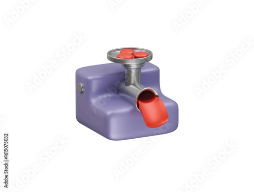 food processor icon 3d illustration render