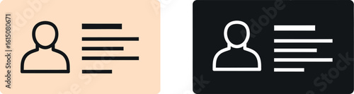 Id card vector identity verification personal information data access cardholder identification card design