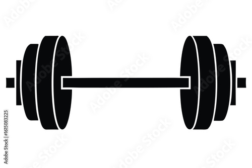 dumbbell isolated on white background