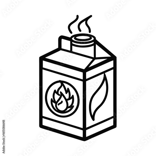 Spicy hot sauce challenge competition box design with bold outline