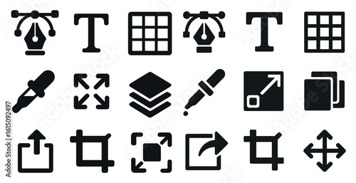 set of gardening icons