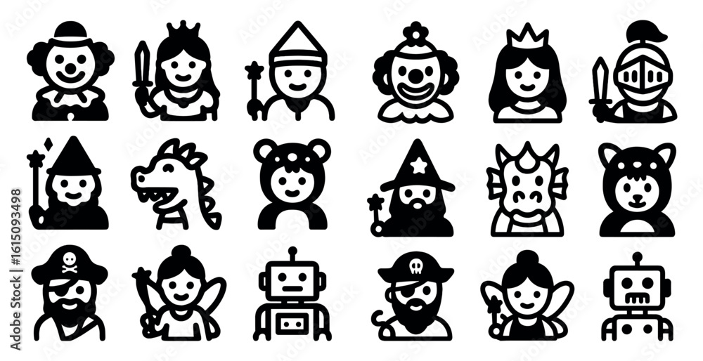 Obraz premium set of vector icons