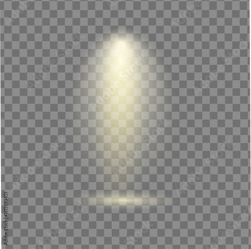 yellow spotlight, glowing soft studio lighting beam for stage illumination concept, interior lighting visual, light effect overlay for design presentation or focused highlight scene
