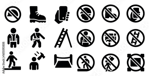 black and white icons