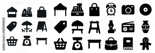 set of silhouettes