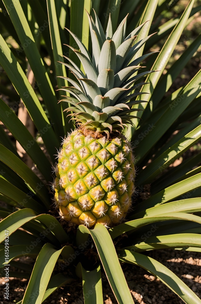 Fototapeta premium pineapple in the garden