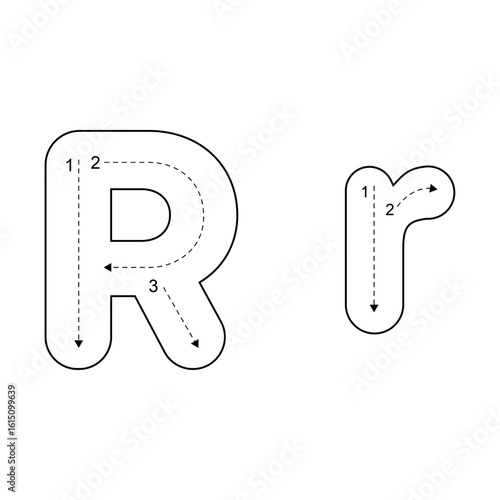 Uppercase and Lowercase Alphabet Letter Tracing Worksheet for Kids – Printable ABC Tracing Pages for Preschool and Kindergarten Learning.