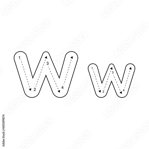 Uppercase and Lowercase Alphabet Letter Tracing Worksheet for Kids – Printable ABC Tracing Pages for Preschool and Kindergarten Learning.