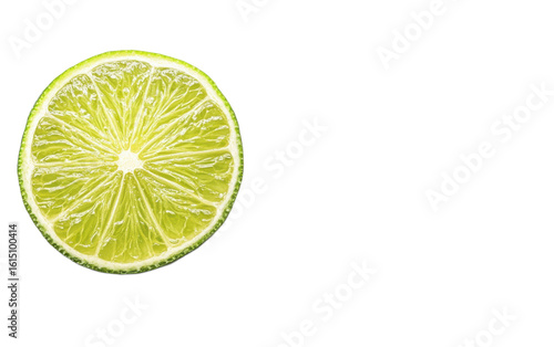 Slice of lime on white background,png