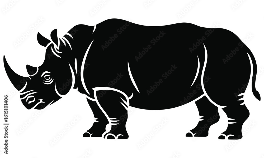 Fototapeta premium rhino vector illustration