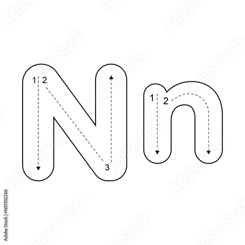 Uppercase and Lowercase Alphabet Letter Tracing Worksheet for Kids – Printable ABC Tracing Pages for Preschool and Kindergarten Learning.