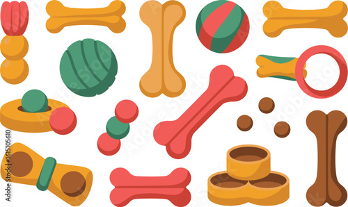 Collection of Dog Toys and Treats dog treats pet supplies