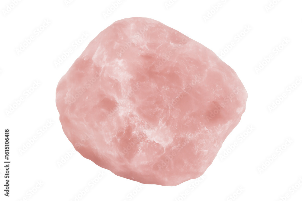 Pink quartz mineral with a rough surface isolated on a transparent background, perfect for geology or mineral collecting projects Pink quartz mineral with a rough surface isolated on a transparent background, perfect for geology or mineral collecting projects