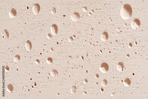 Light peach-colored textured surface with small, round dimples