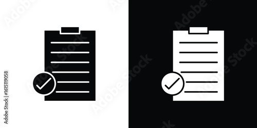 Summary icon, vector flat icon. Flat illustration.