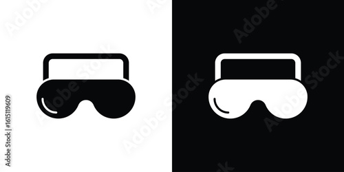 Sleeping mask icon, vector flat icon. Flat illustration.