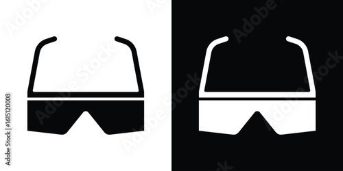 Safety glasses icon, vector flat icon. Flat illustration.