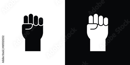 Rebellion icon, vector flat icon. Flat illustration.