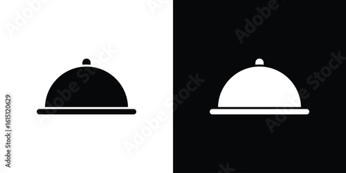 Platter icon, vector flat icon. Flat illustration.