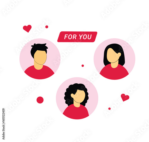 Online Dating Matches with Profile Avatars