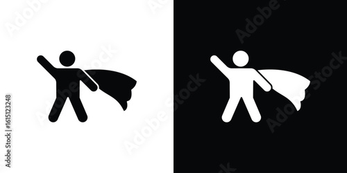 Hero icon, vector flat icon. Flat illustration.