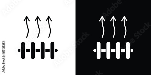 Heat icon, vector flat icon. Flat illustration.