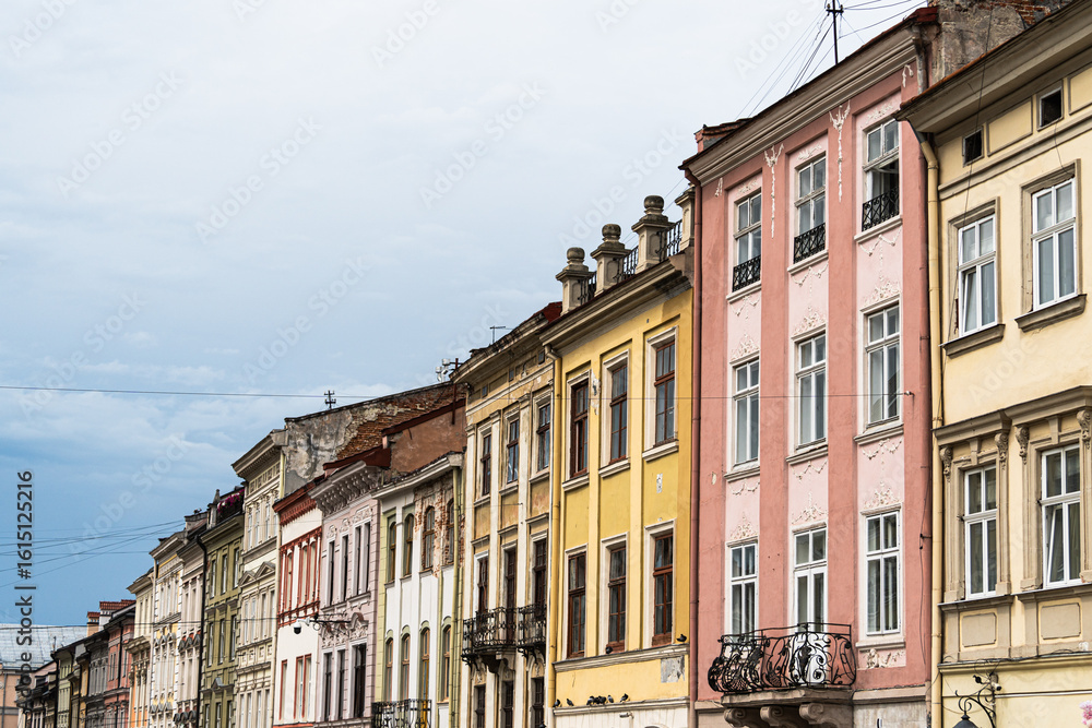 Fototapeta premium old houses in the old town of warsaw