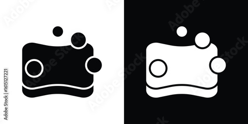 Bath sponge icon, vector flat icon. Flat illustration.
