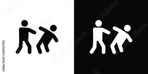 Assault icon, vector flat icon. Flat illustration.