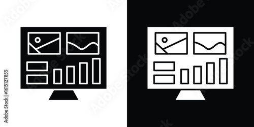 Admin panel icon, vector flat icon. Flat illustration.