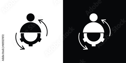 Adaptation icon, vector flat icon. Flat illustration.