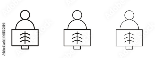 X ray icon. Simple element illustration. Can be used for web and mobile.