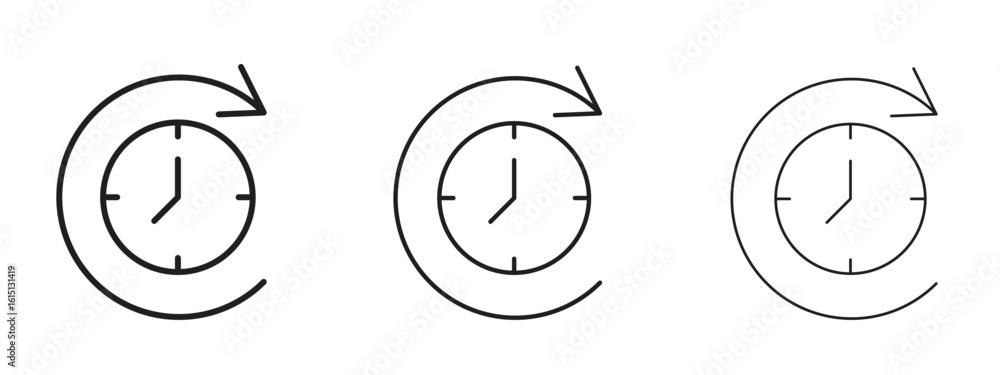 Fototapeta premium Wait time icon. Simple element illustration. Can be used for web and mobile.