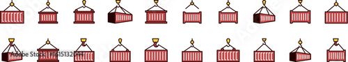 Simple Linear Filled Color Icon of Building Block. Minimalistic Linear Pictogram for Web and Graphic Design, Apps, Banners, Social Network and Cards