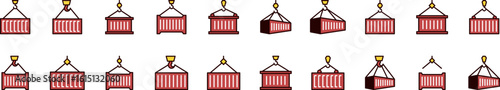 Building Block Filled Color Outline Web Icons Collection. Minimalistic Linear Pictogram for Web and Graphic Design, Apps, Banners, Social Network and Cards